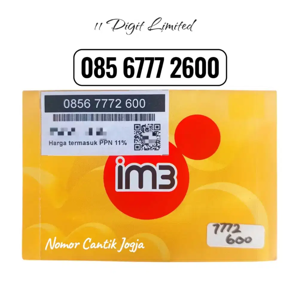Nomor Cantik IM3 11 Angka Rapi Simpel