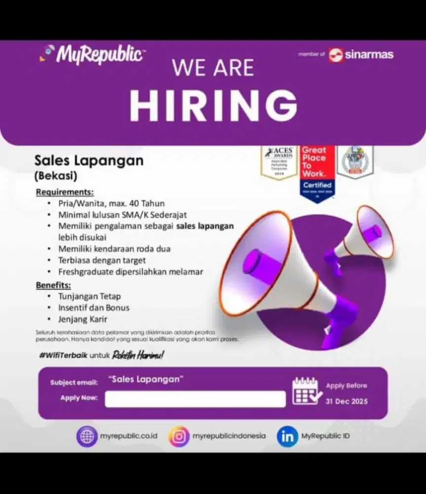 Lowongan kerja sales