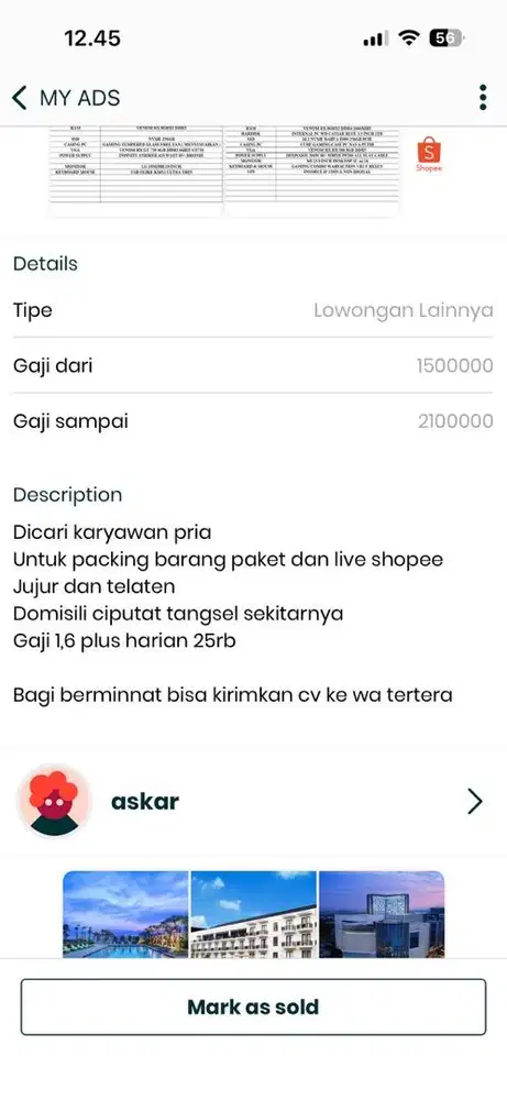 Admin packing paket olshop