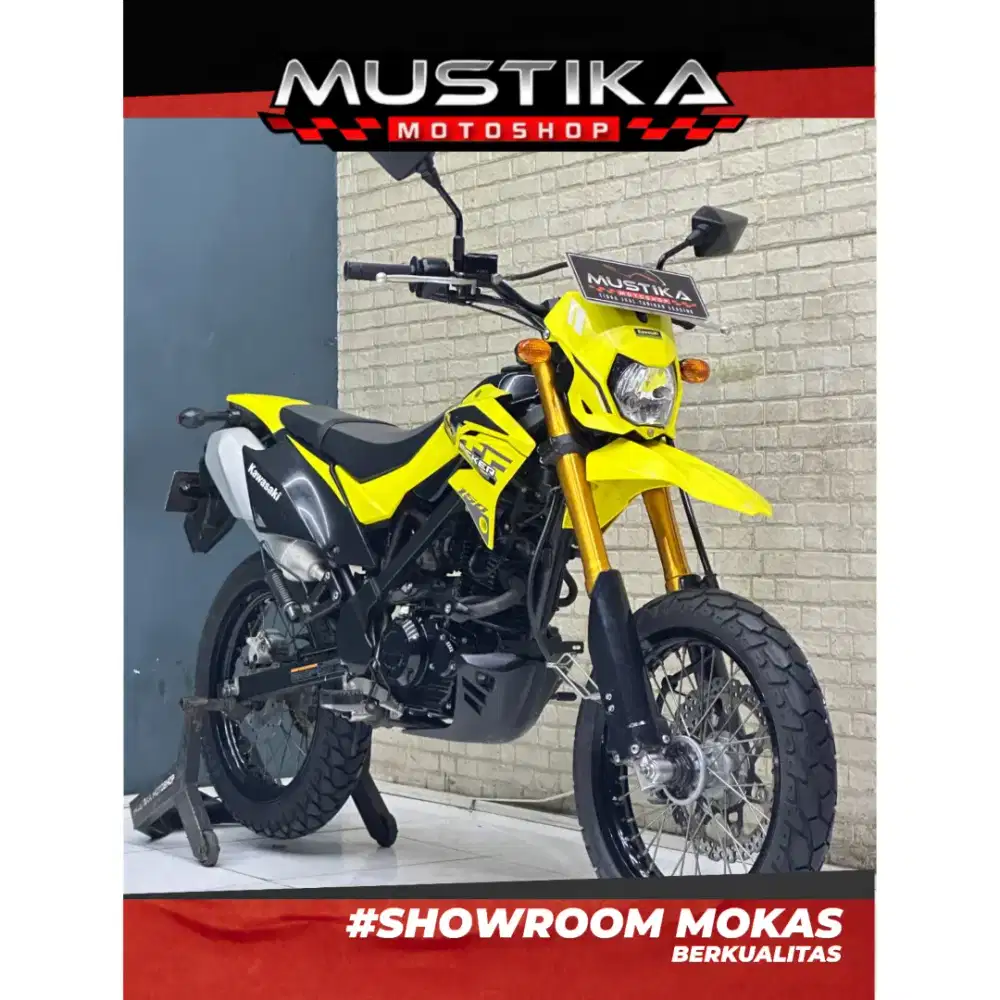 Perfect Condition!!Kawasaki D Tracker 150cc 2022 Yellow Mulus-Mustika