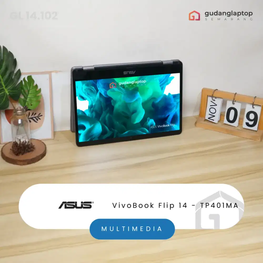 ASUS VivoBook Flip 14 - TP401MA
Touchscreen INTEL N4000 4GB/256GB
