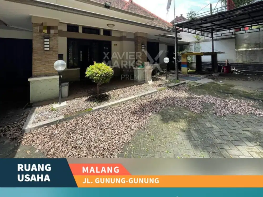 Disewakan Ruang Usaha Nol Jalan Dekat Ijen Boulevard di Klojen Malang