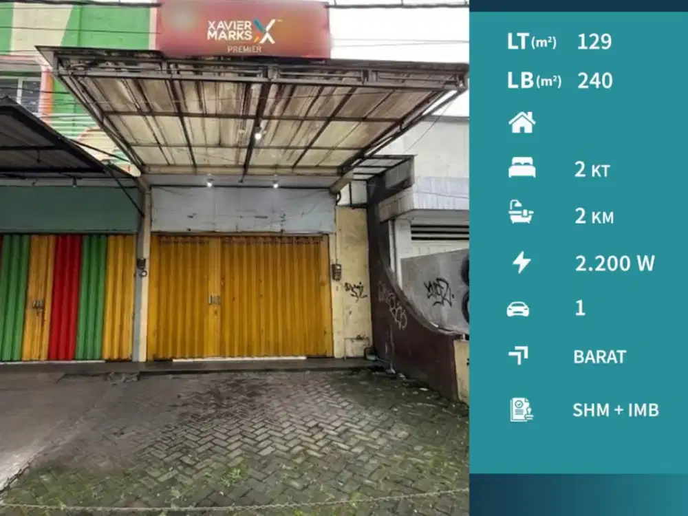 Dijual Ruko Semi Furnish Poros Jalan di Jl S Supriadi Sukun Malang