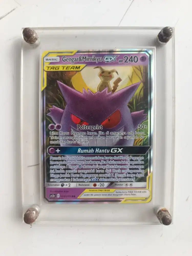 Kartu Pokemon Gengar & Mimikyu GX - TAG TEAM
