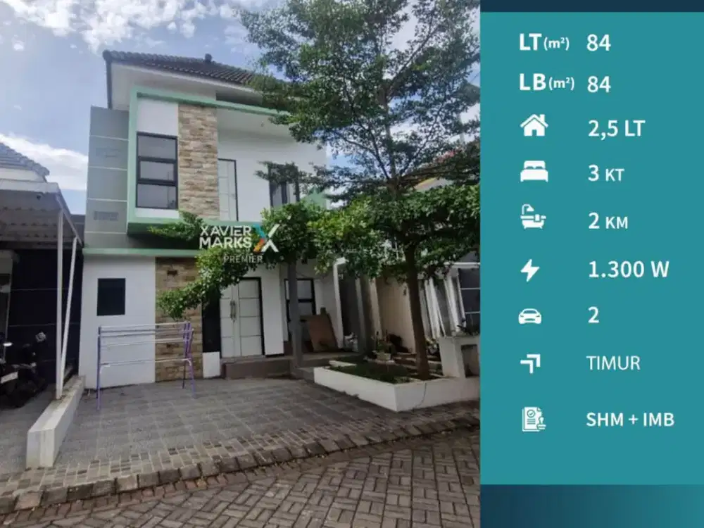 Dijual Rumah Modern 2,5 lantai Siap Huni di Grand Amany Malang