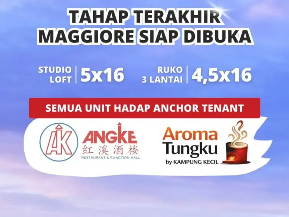 Ruko Eksklusif Maggiore Signature West – Best Deal Commercial 3 M-An