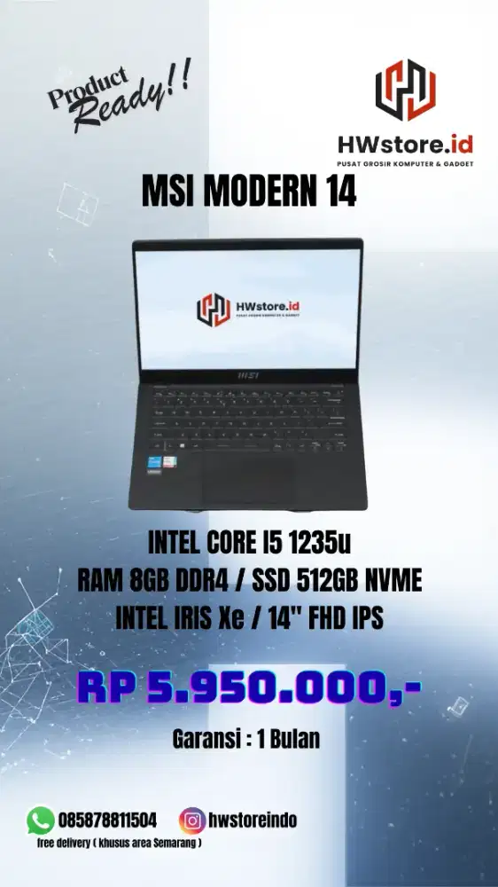 MSI MODERN 14 CORE I5