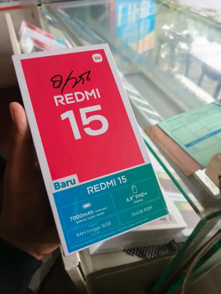 New redmi 15 ram8/256 garansi resmi 1 tahun