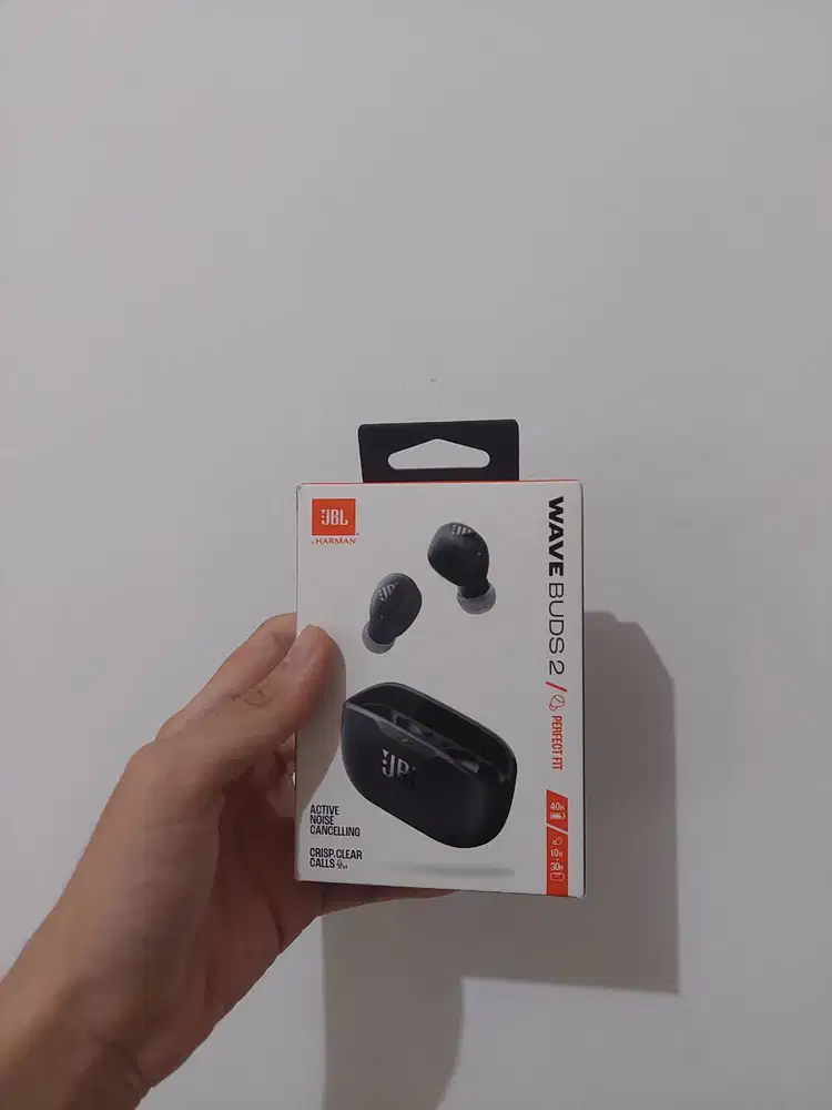 JBL Wave Buds 2 Earphone BNIB Baru Segel - Black [HITAM]