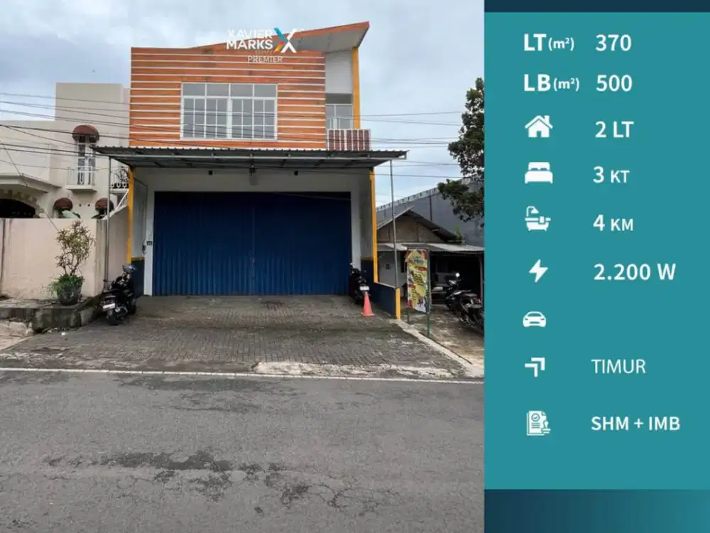 Dijual Gudang Strategis Siap Huni Dekat Exit Tol di Cemorokandang Malang