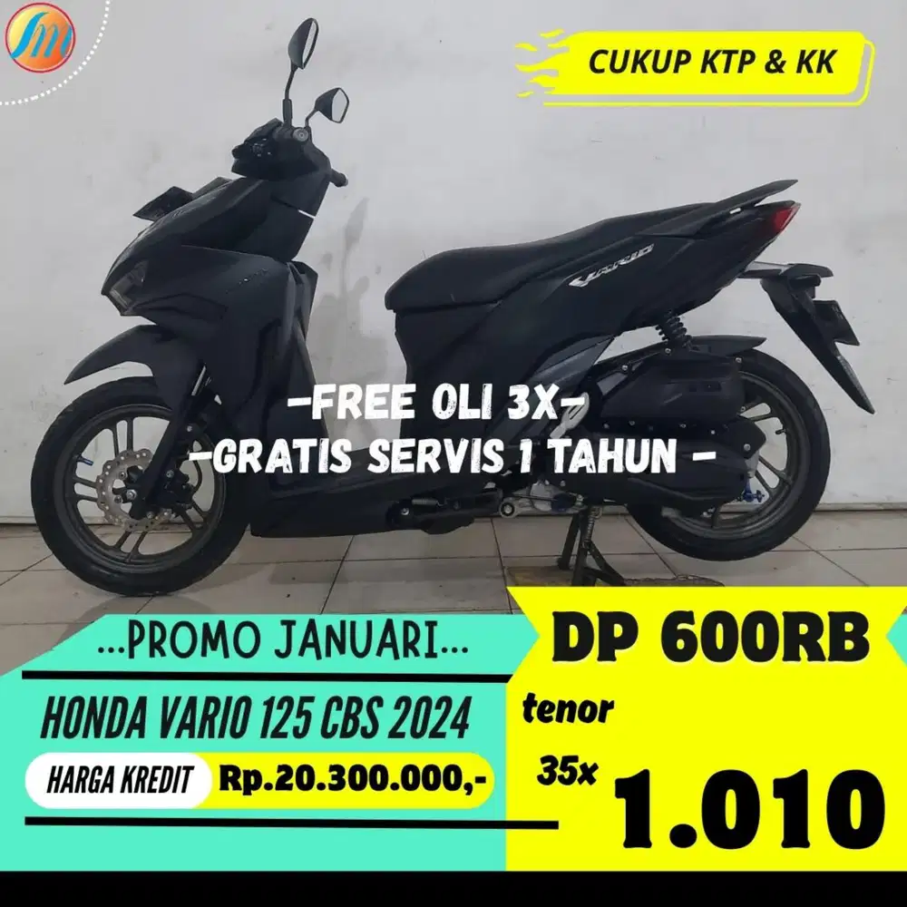HONDA VARIO 125 CBS 2024 KREDIT DP 600RB ANGSURAN SANGAT RINGAN KTP KK