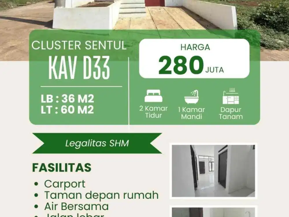 Rumah Ready Stok 36/60 Bandung Raya Residence