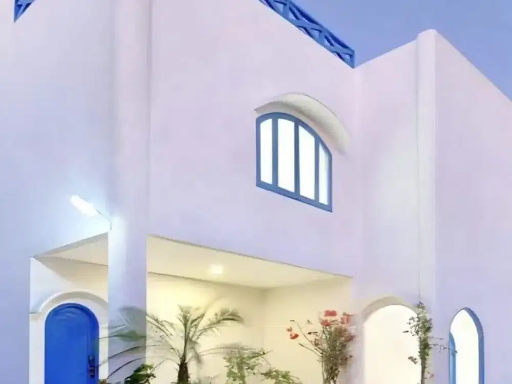 Villa Modern Santorini Dijual/ disewakan, area Ungasan.