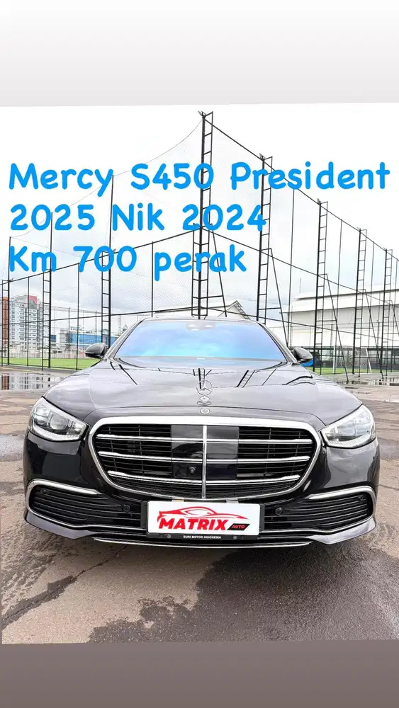 Mercy S450 President 2025 Nik24  Black on black Siap pakai