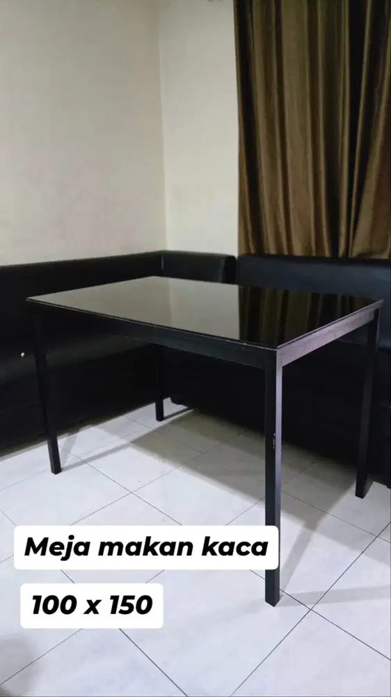 MEJA MAKAN KACA UK 100X150