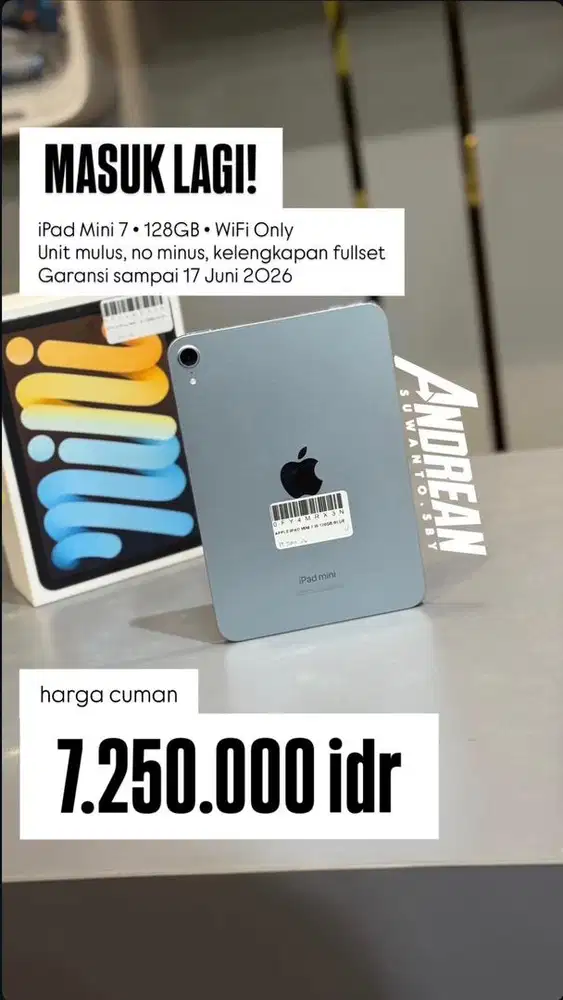 Ipad mini 7 128 gb wifi only