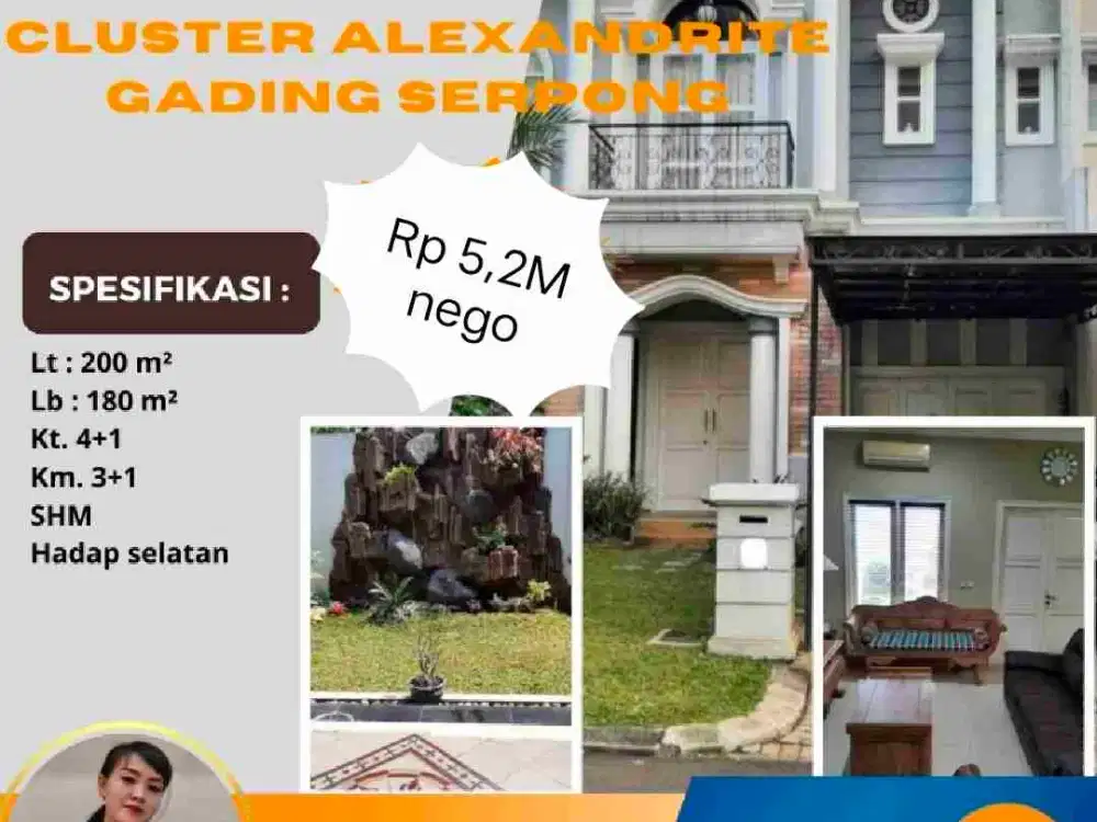 Jual Cluster Alexandrite lt. 200 Summarecon Gading Serpong Tangerang