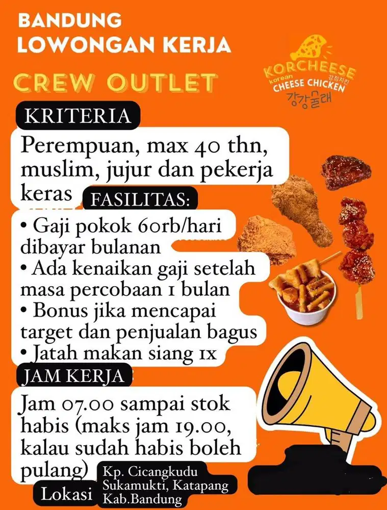 LOKER PRAMUSAJI FRIED CHICKEN