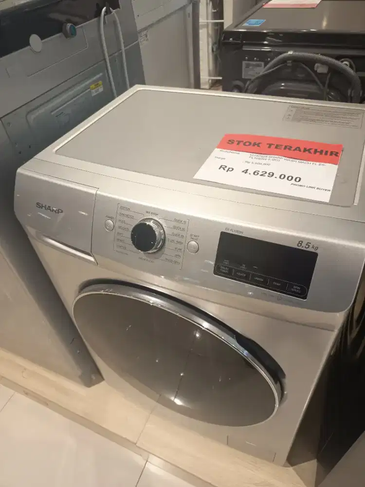 SHARP WASH MACH FRONT LOAD 8.5KG