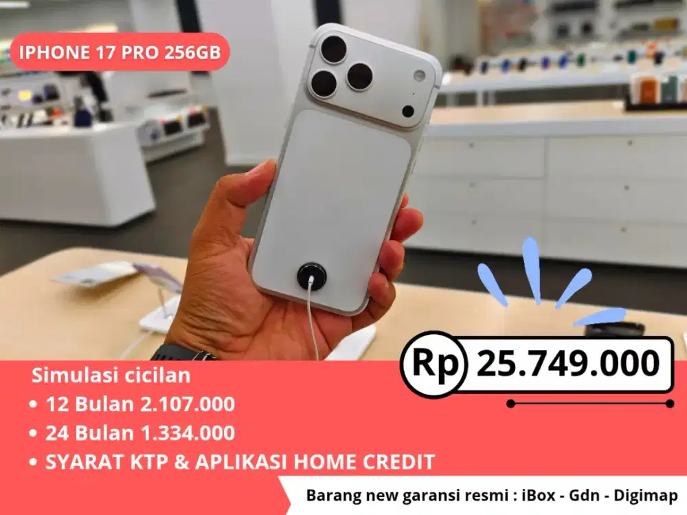 KREDIT IPHONE 17 PRO 256GB MODAL KTP
