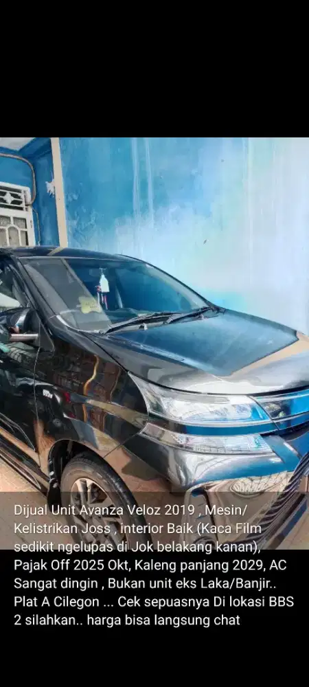 Avanza Veloz 2019 Hitam Matic