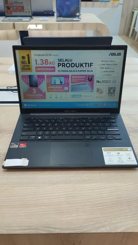 Cicilan laptop asus vivobook go 14 ryzen 3 cuma pakai ktp