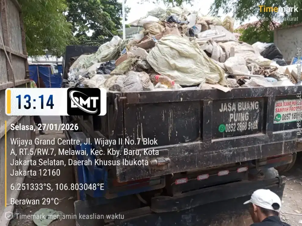 Jasa buang puing dan angkut tanah