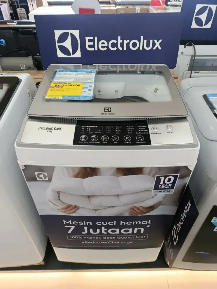 Mesin Cuci 1 Tabung Electrolux 7.5 KG Bisa Cicilan Tanpa DP Bunga 0%