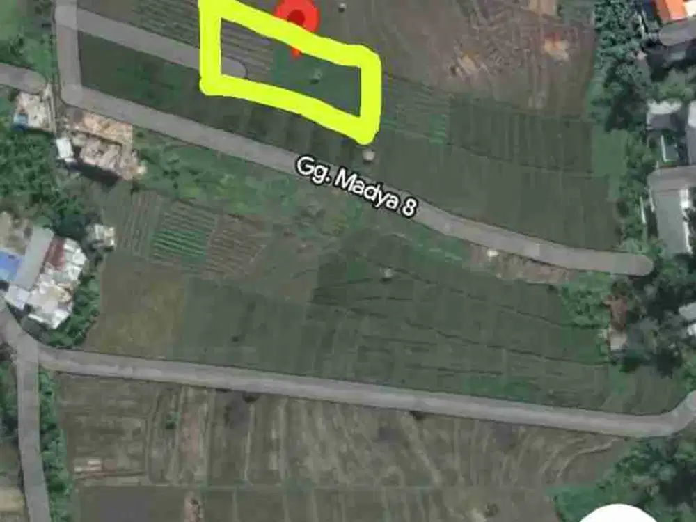 Lahan kedampang 6are lease 27 tahun zona Kuning lingkungan villa asri dan strategis