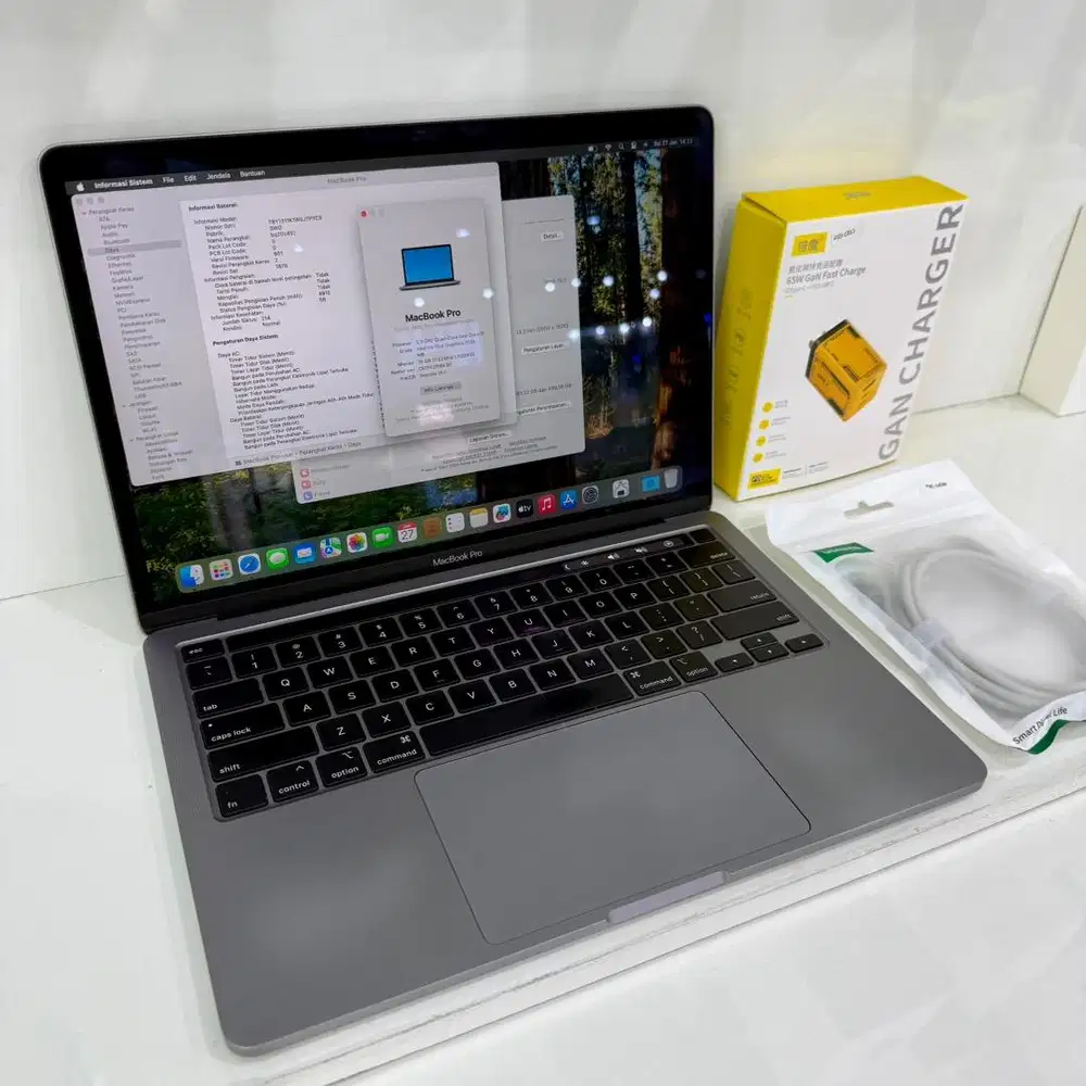 MacBook Pro 13 inch 2020 i7 16GB SSD 512GB Original mantap