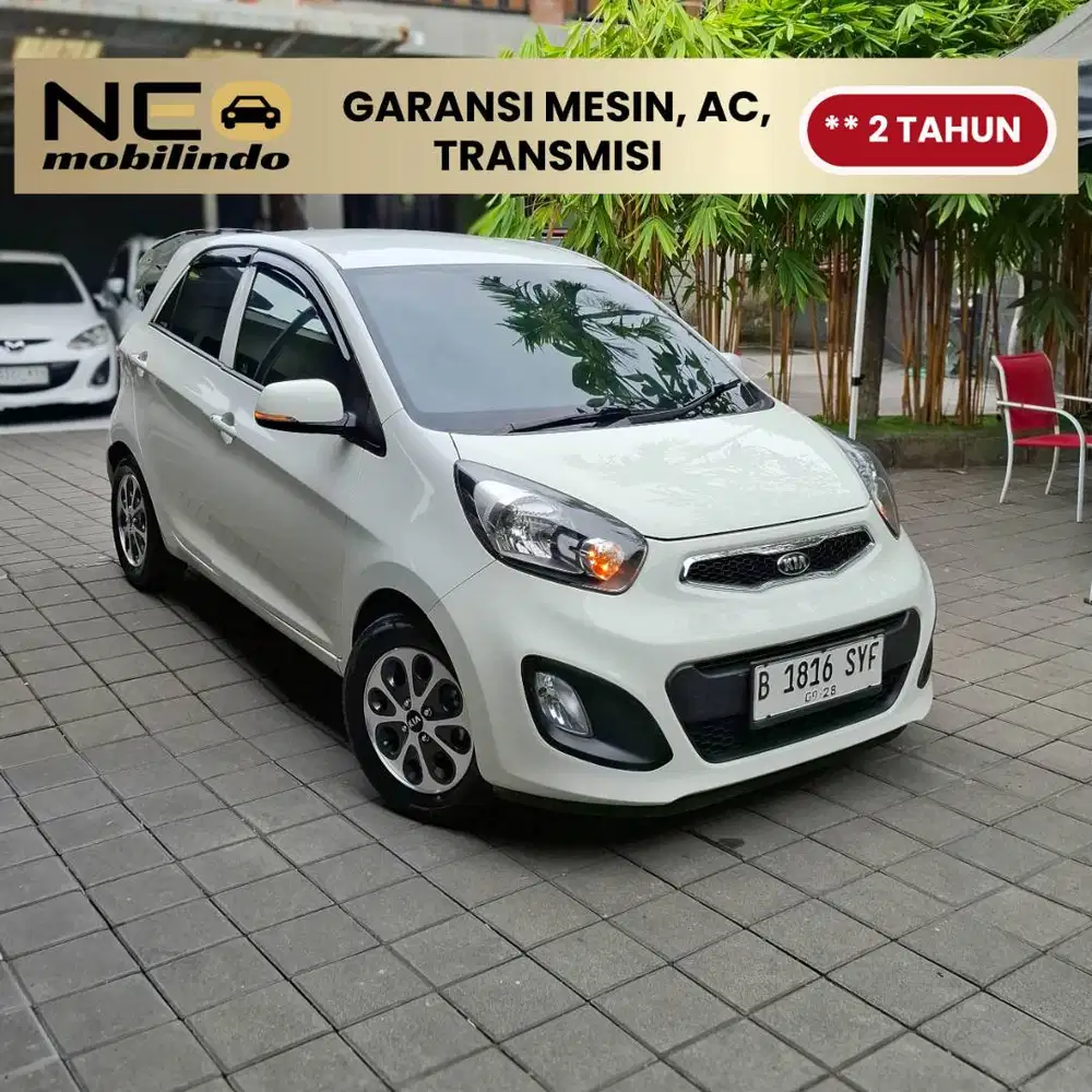 [ Garansi Mesin, Transmisi ] DP 18JT KIA PICANTO 1.2 M/T 2013 PUTIH
