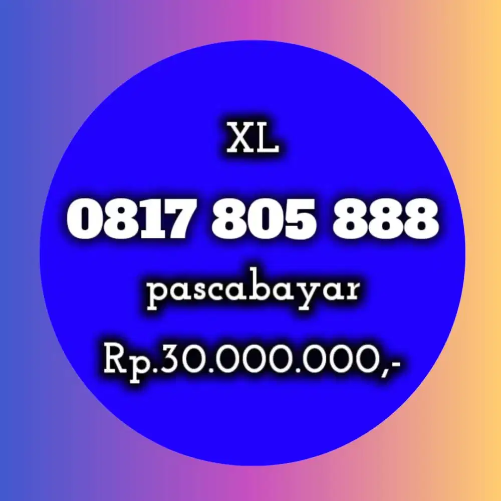 NOMOR CANTIK XL 805 888