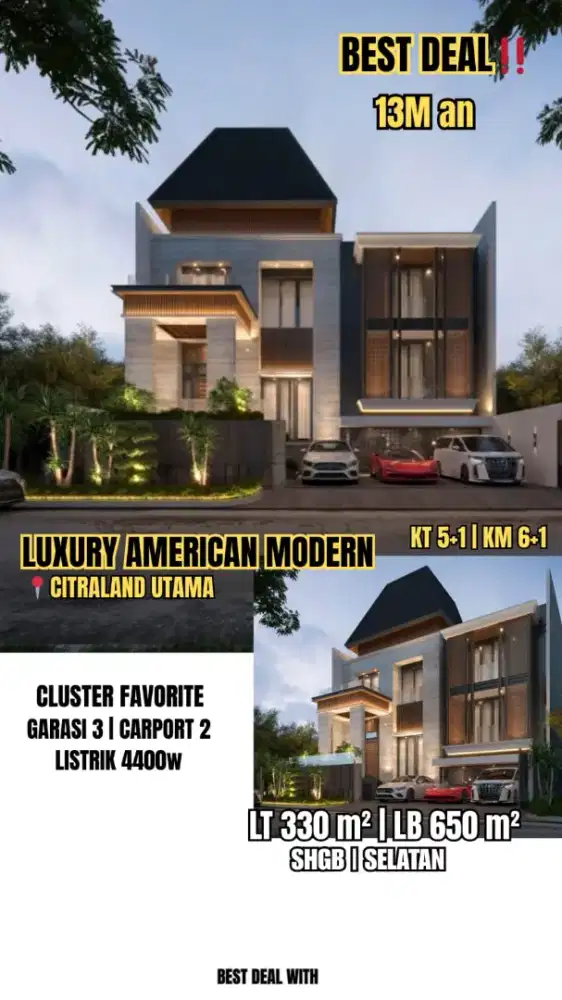 New listing cluster favorite elite citraland utama