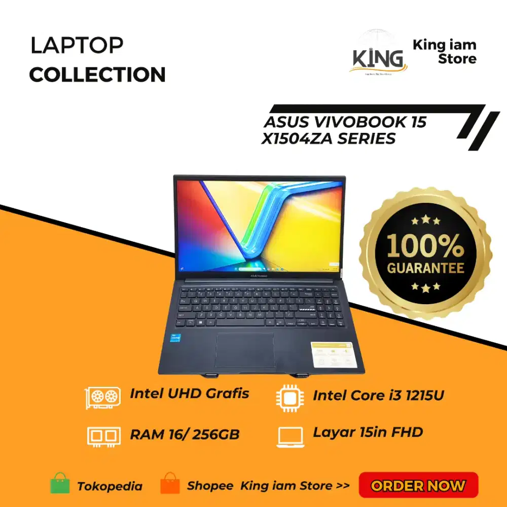 Asus Vivobook 15 X1504ZA i3 1215U RAM 16GB SSD 256GB 15.6 FHD Laptop