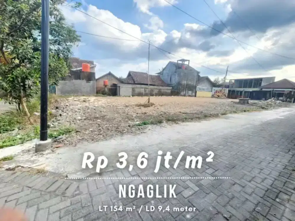 Dijual Tanah Kavling Strategis dekat Gentan Jalan Kaliurang Km 10