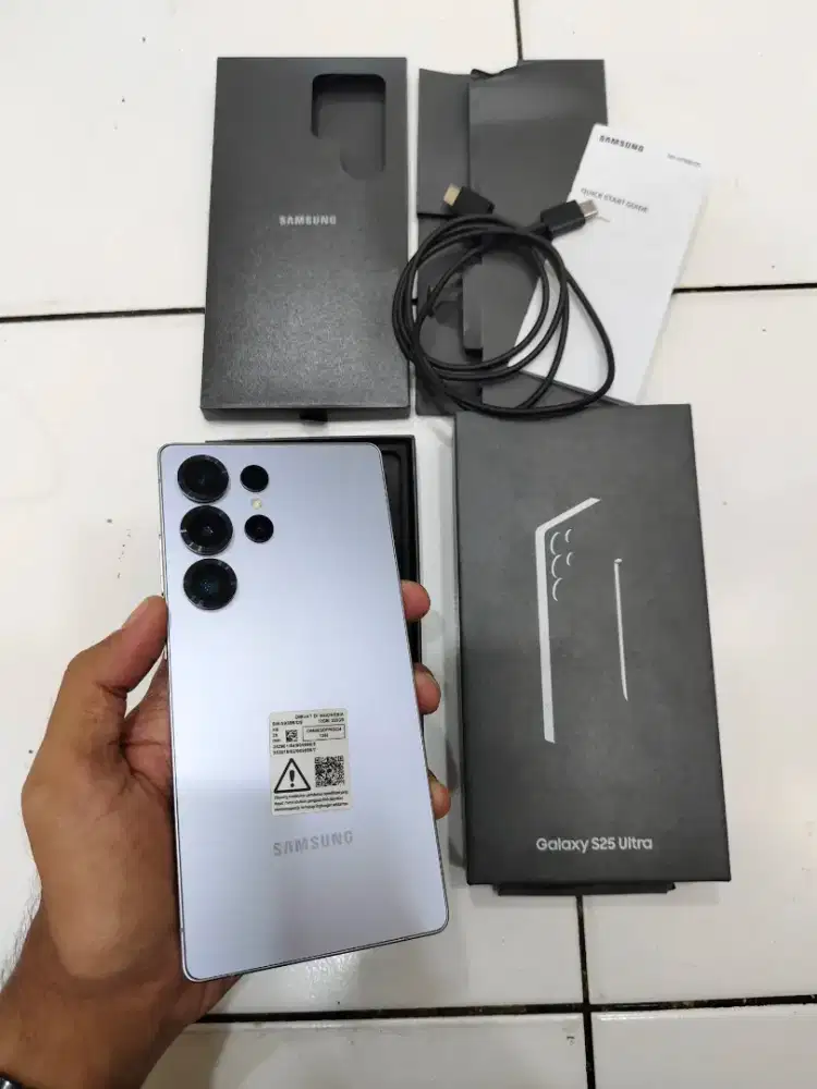 Samsung S25 Ultra 12/256 Blue fullset garansi resmi SEIN