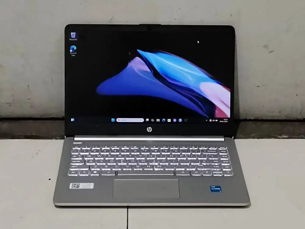 Laptop hp 14s-dq5xx intel core i3 gen 12 ram 8 gb ssd 512 gb backlight