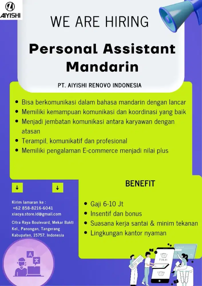 DIBUTUHKAN TRANSLATOR MANDARIN