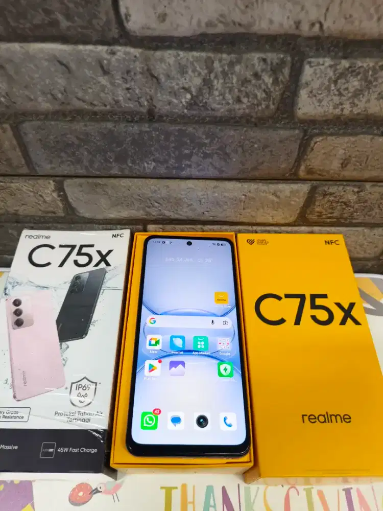 Realme C75x 8/128 Hp Dus Mulus Nominus