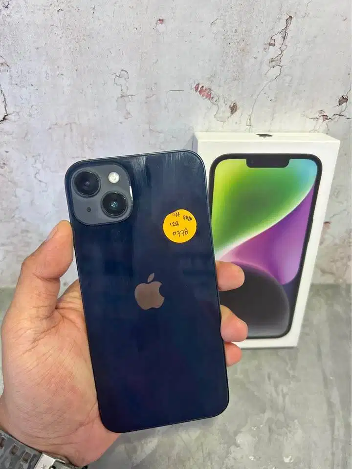 Iphone 14 PLUS 128 GB (Black) IBOX Mulus Fullset Jossjiss