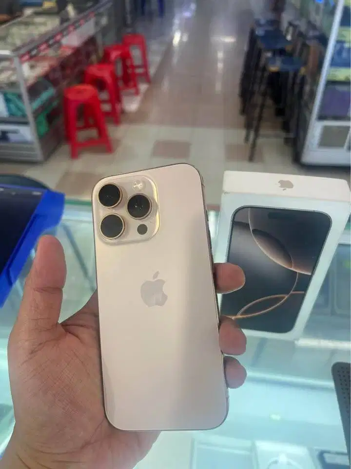 Iphone 16 PRO 128 Resmi Beacukai (Dessert) Fullset Jossjiss