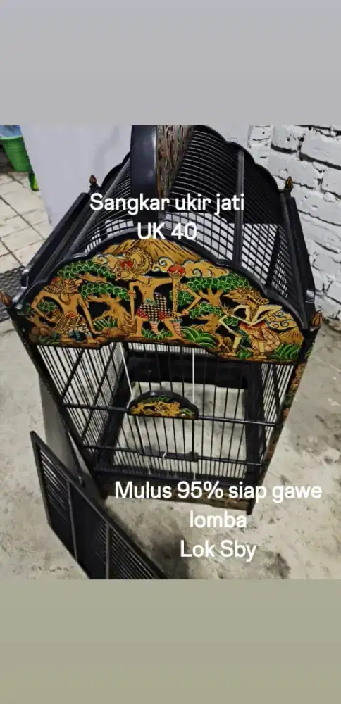 Sangkar ukir jati