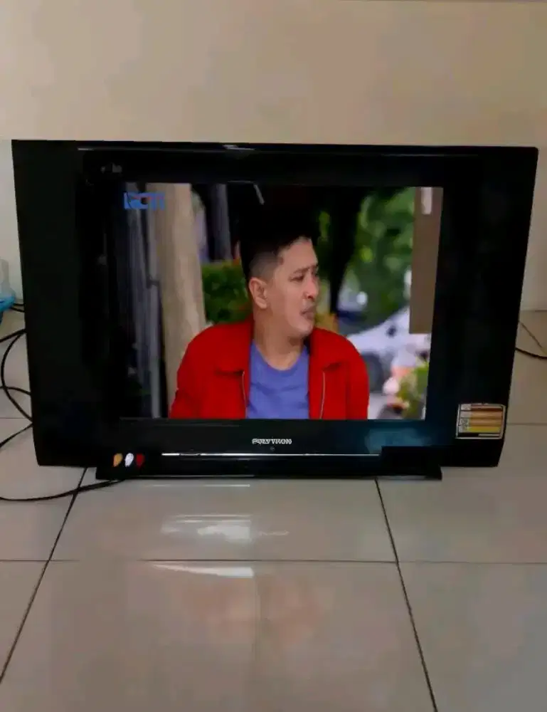 TV TABUNG SLIM POLYTRON 21 INCH