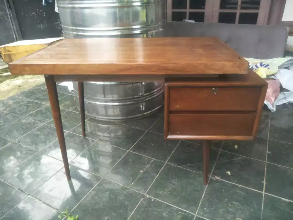 Meja antic klasic kayu jati tua ready stok