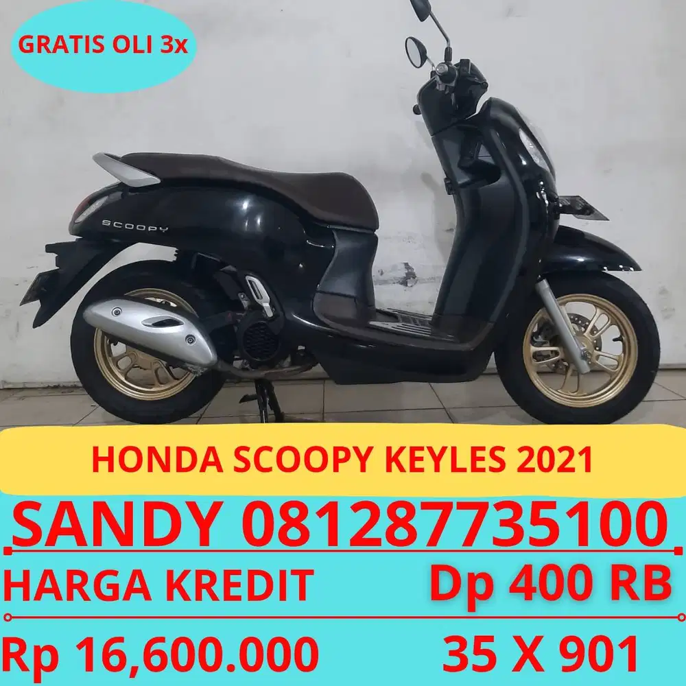 HONDA SCOOPY KEYLES 2021 DP MURAH 400 RIBU GUYSS
