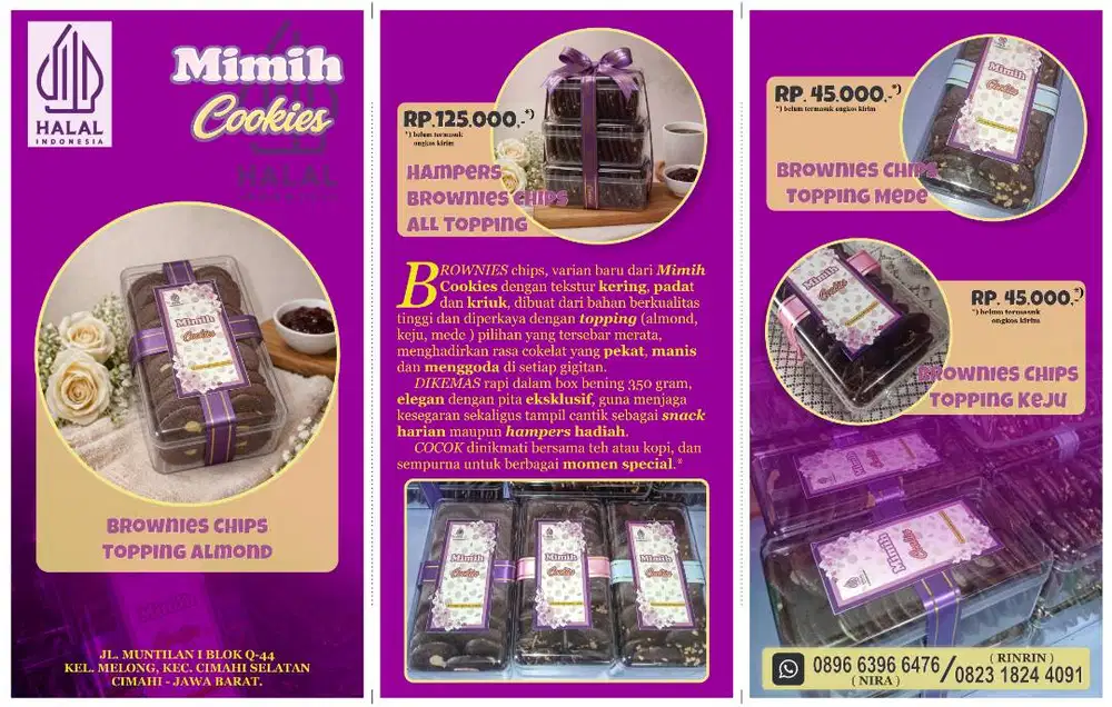 Brownies Chips Mimih Cookies