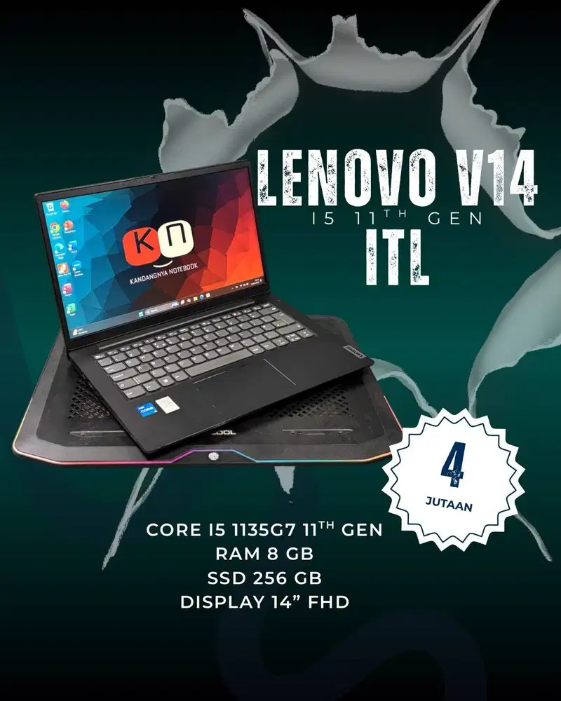 Lenovo V14 G2 ITL i5 Gen11 Ram 8/256GB Layar 14inch