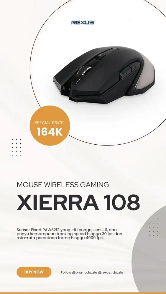 Mouse gaming rexus RX-108