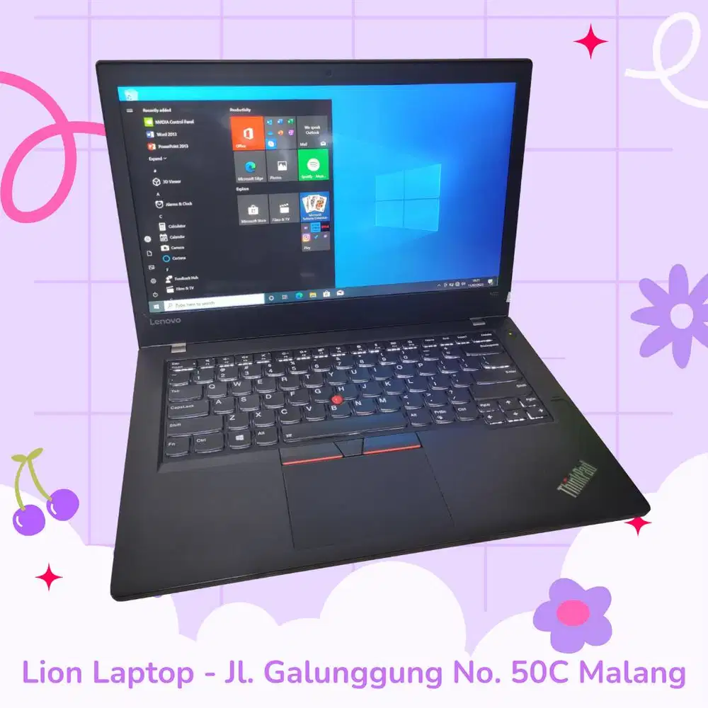 RAM 8GB SSD 256GB i5 Touchscreen Lenovo Thinkpad T470 [27|01]