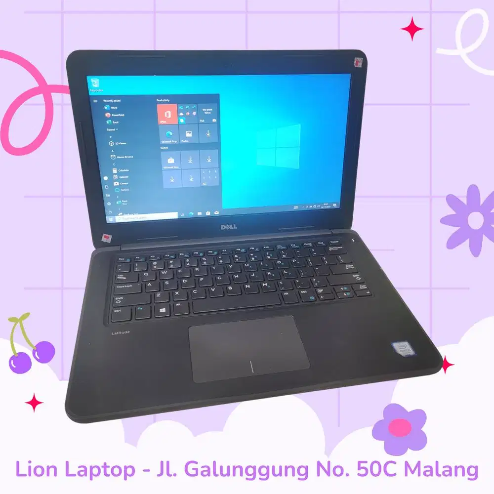 Core i5 Gen 7 Murah Mulus RAM 8GB SSD 256GB Dell Latitude 3380 [27|01]
